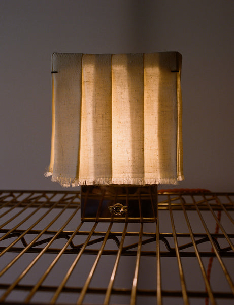 Table Lamp 04 (Linen Pleated Skirt) | J.Hannah Jewelry