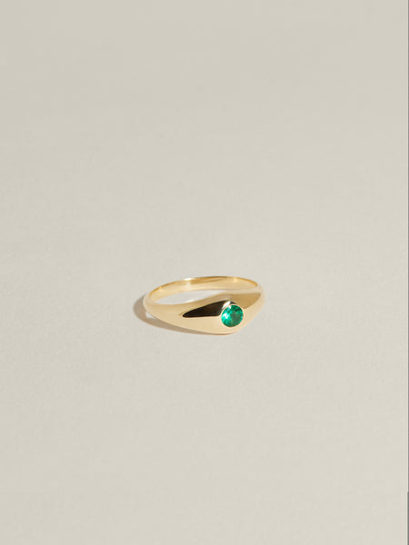 Demi Signet (Emerald) | J.Hannah Jewelry