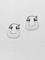 Stone Tetra Hoops (Quartz)
