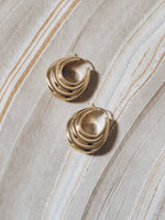 J. Hannah Strata Hoops II 14k gold earrings