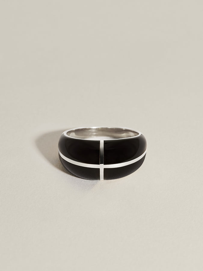 Form Inlay Ring II (Onyx Monochrome)