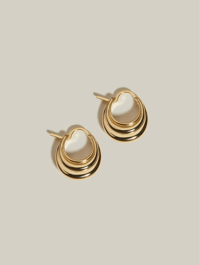 J. Hannah Strata Hoops I 14k Gold earrings